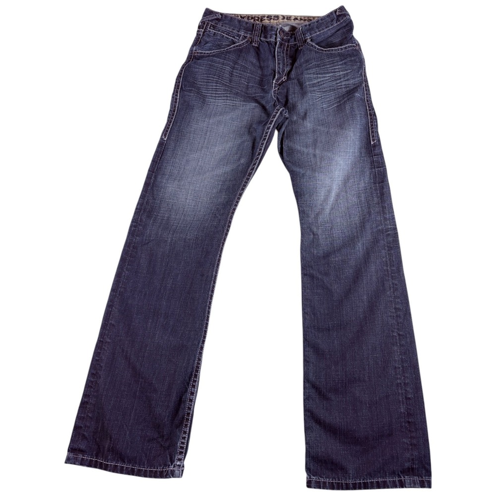 Express Kingston Classic Fit Regular Bootcut Jeans Mens 32x34 Blue Authentic